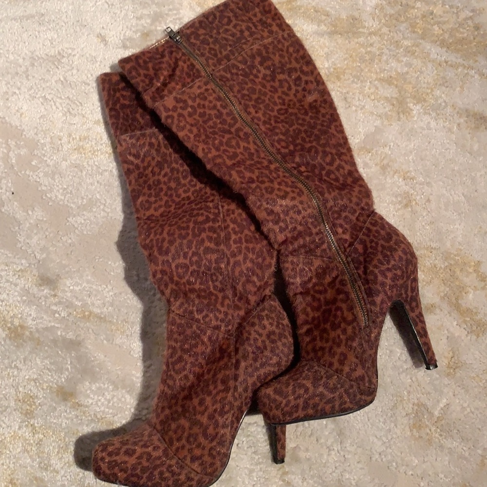 Leopard print boots - Plus size